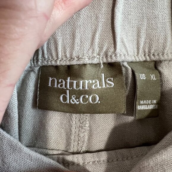 Naturals d&co beige Linen Blend pant - Picture 5 of 6